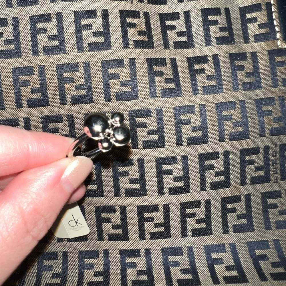 Calvin Klein Silver Fidget Ring
